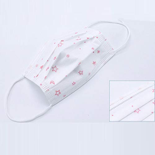AxiBa descartável 3 camadas de tecido de algodão antipoeira com elástico antipoluição do ar para uso