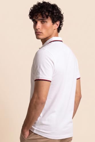 Buy Allen Solly Men’s Solid Polo T‑Shirt White - Image 5