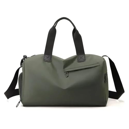 Travel Bag Zipper Large Capacity Oxford Travel Bags Fitness Bags Thickened Fabric Waterproof Luggage(Green)