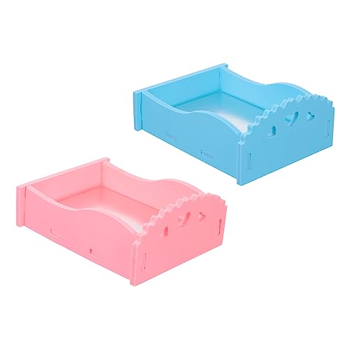 BUGUUYO 2 Piezas Hámster Summer Cool Cama fría Nido para Dormir de Hamster Espuma Cama para Dormir de hámster Mascota Estera de Animales pequeños de polivinilo Color Aleatorio