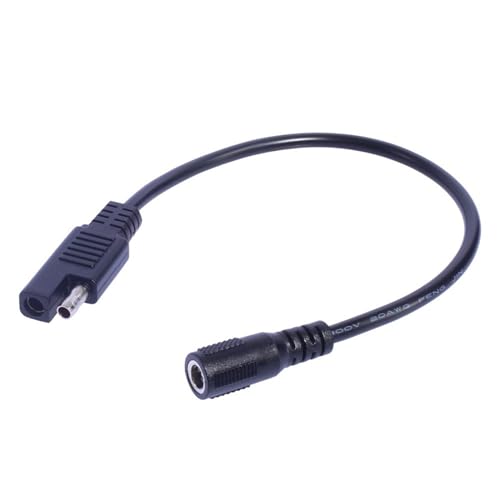 25 centimetri DC5.5x2.1mm Femmina A SAE Maschio Plug Converter Cavo Adattatore Per Pannello Solare Batteria Auto Moto Linea Convertitore