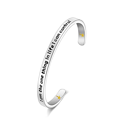 UJIMS MusicalTheatre Inspired Gift I Am The One Thing in Life I Can Control Cuff Bracelet Musical Lyrics Gift