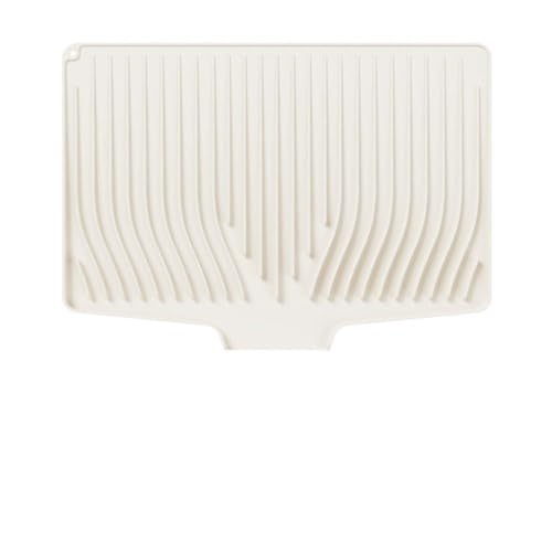 キッチン水切りマット シリコン製 サイズ 35x48cm 滑り止め加工 食器鍋置きで安定 抗菌速乾 水切り後すぐ乾燥 カビ防止 水切りトレー断熱マット 食器乾燥 高温鍋置き カウンター保護多用途 丸め収納省スペース お手入れ簡単 拭き掃除水洗い可 斜面誘導