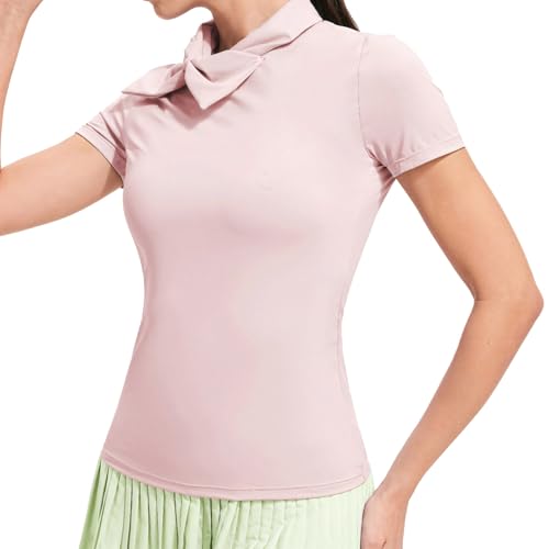 Chemise de golf respirante séchage rapide rose femme