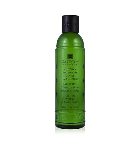 SPA CEYLON Aloe Vera Watergrass Gentle Hair Cleanser | Treat and Strengthen Hair | Sulfate-Free Shampoo | Ideal for Thin Weak or Fragile Hair