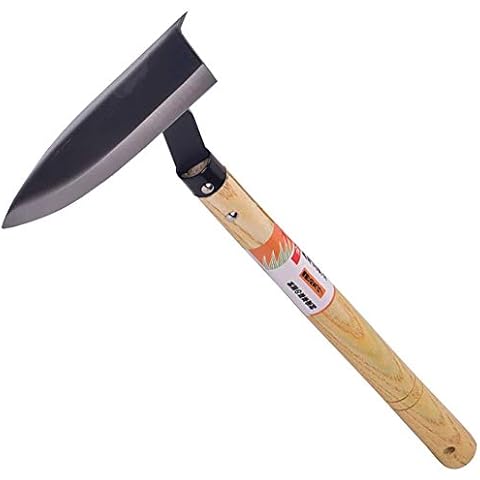 AFuex Japanische Unkrauthacke Handhacke Gartenhacke Kompakter und leicht zu haltender Holzgriff Cover