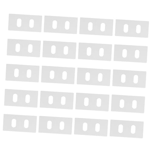 HOLIDYOYO 20pcs Vertical Blind Repair Tabs Easy Installation Replacement Parts for Vertical Blinds Compatible Various Materials Practical Vane Savers for Window Coverings