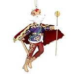 Gisela Graham Resin/Fabric King Rat Christmas Decoration