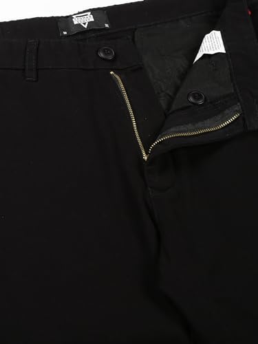 Image of Thomas Scott Men's | Solid | Light Weight | Breathable Fabric | 4 Pockets | Mid Rise | Slim Fit | 100% Cotton | Button Waist | Chino Trouser | Pants