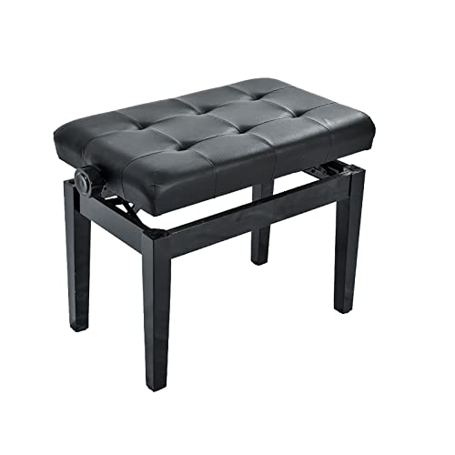 KOIAMVZW Tabouret de Piano en Similicuir, Banc de Piano en Bois Noir, Hauteur réglable, Coussin Doux rembourré avec Cadre en Bois Massif, Robuste et Durable, Convient pour Une Seule Personne - Les Beatles, Paul McCartney, John Lennon, RIngo Starr, George Harrison KOIAMVZW Tabouret de Piano en Similicuir, Banc de Piano en Bois Noir, Hauteur réglable, Coussin Doux rembourré avec Cadre en Bois Massif, Robuste et Durable, Convient pour Une Seule Personne