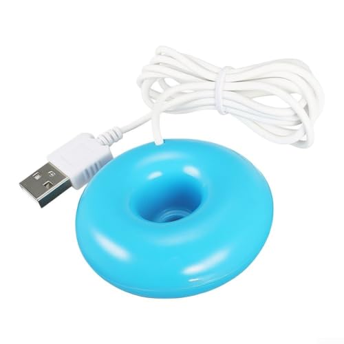 Mini humidificador de dona fresco para niebla para plantas de oficina en casa – Hidratante silencioso alimentado por USB con protección contra el agua, tamaño pequeño, 51 x 51 mm, rosa (azul) Mini humidificador de dona fresco para niebla para plantas de oficina en casa – Hidratante silencioso alimentado por USB con protección contra el agua, tamaño pequeño, 51 x 51 mm, rosa (azul)