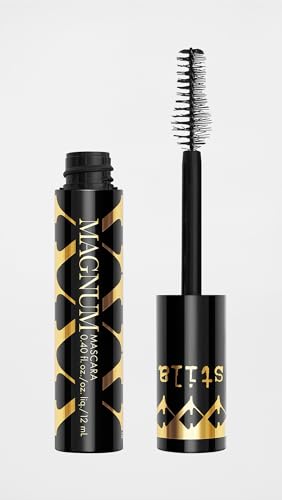 stila Magnum XXX Lash Mascara, Black Voluminous Sky-High Volume, Curl, Lift, Full Length Lightweight, Long-Lasting Eye Makeup Formula 0.40 Fl. Oz.