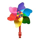 HeiHy Children Bicycle Handlebar Pinwheel Colorful Bike Windmill Tricycle Windmill Bike Decoration 6...