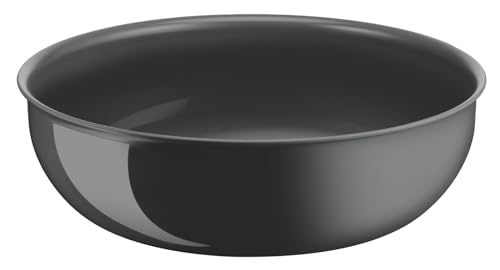 Lagostina Ingenio Vivissima, Wok en céramique antiadhésive 26 cm, utilisable avec poignée amovible, 100% aluminium recyclé avec technologie Thermo-Signal...