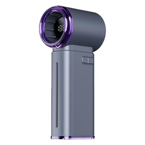 Ventilador De Turbo Portátil - Refrigeración De Aire Turbo Tech De 5W | Ventilador De Refrigeración Tecnológica | Velocidad Ajustable 14600rpm Ventiladores Recargables Con Pantalla Digital | Tanque De