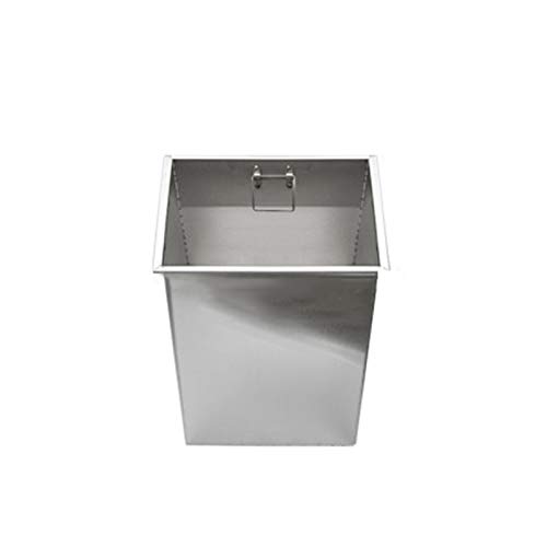 Couvercle de poubelle de cuisine encastrable en inox pour plan de travail sans odeur