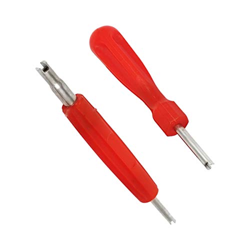 Image of Lantee 2-in-1 Tire Repair Tool Set with Valve Core Removers and 100 Replacement Valve Stem Cores - Ideal for Cars, Trucks, Motorcycles, and More