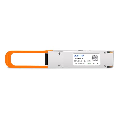 Image of QSFPTEK 100GBASE-ER4 OpticTransceiver, QSFP28 Optical Module, 100g Network MINI gbic Compatible with Cisco QSFP-100G-ER4L-S, LC SMF 1310nm 40km with FEC