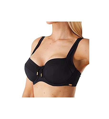 Panache Women's Anya Riva Full Cup Balconnet Bikini Swim Top SW1302 36FF Black
