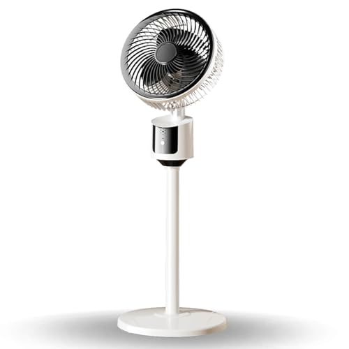 Ventilatore a Piantana, Ventilatore Silenzioso per Camera da Letto, Sistema di ricircolo in tutta la casa, 3 Velocità, Oscillante, Risparmio Energetico, per Camera da Letto, Soggiorno, Ufficio