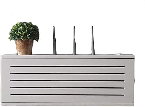 Amazon.com: Wireless Router Storage Shelf Solid Wood Network Set-top ...