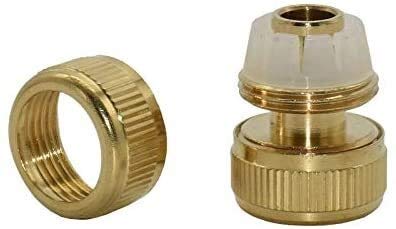 Raccordi filettati Connettori per tubi in ottone Connettore per tubi filettati in rame da 3/4 pollici Connettore rapido in ottone 3/4 Riparazione del tubo da giardino Raccordi in rame da 20 mm 1PCS