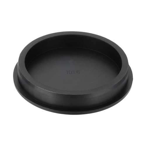 uxcell 1Pcs Silicone Hole Plug 103.5mm, Black High Temp T Type Rubber Stoppers for 102-103mm Hole, Waterproof Button Hole End Covers for Powder Coating, Sealing Plugs, Pipe Holes