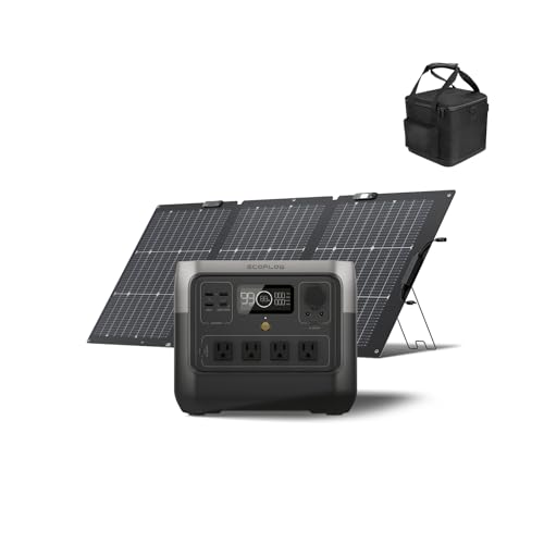 EF ECOFLOW Solar Generator RIVER 2 Pro 768Wh Portable Power Station & 160W Portable Solar Panel...