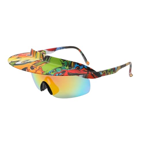 Gafas de Ciclismo | Gafas Con Visera Incorporada | Lentes Espejados, Gafas Deportivas De Moda Para Conducir Senderismo Béisbol Festivales Mochileros Camping Bicicleta