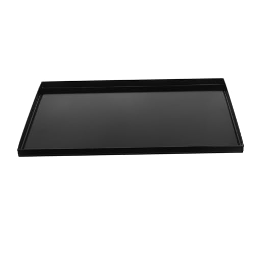 MUCKLILY Bandeja para hornear esmaltada platos para hornear para horno bandeja para hornear grande bandejas para hornear para horno Comida que sirve platos bandejas de horno esmalte Negro