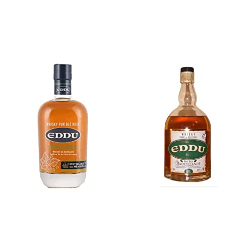 EDDU Brocéliande - WHISKY - 43% Alcool - FRANCE - Bouteille 70 cl & Grey Rock Broceliande - BLENDED WHISKY - 40% Alcool - FRANCE - Bouteille 70 cl