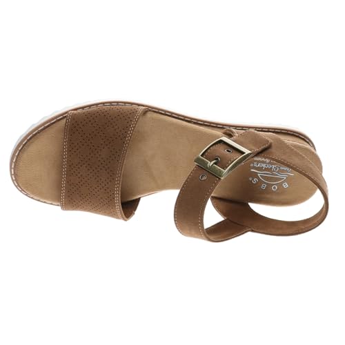 Skechers Donna Bobs Desert Kiss - Serendipitous Sandali In Nocciola, Taglia 39, Vegan - 2