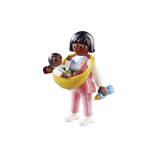 PLAYMOBIL PLAYMO-FRIENDS 70563 Mamá con Portabebés, A partir de 4 años