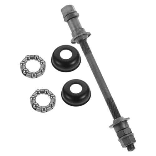 BESPORTBLE 180mm Solid Rear Axle for Mountain Bikes, Bike Hub Axles Thick for Enhanced Stability Grey Finish Universal Repair Tool Accessories