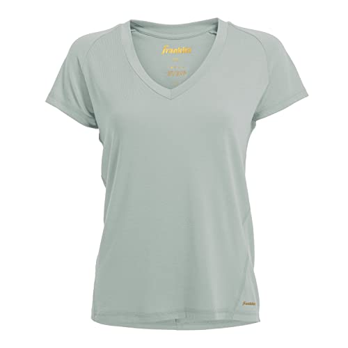 T-Shirt Aloe respirant col en V croisé dos coupe décontractée Franklin Sports