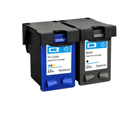 Cartouche d'encre 21XL 22XL pack noir et couleur pour imprimante HP Deskjet F2180 F4180