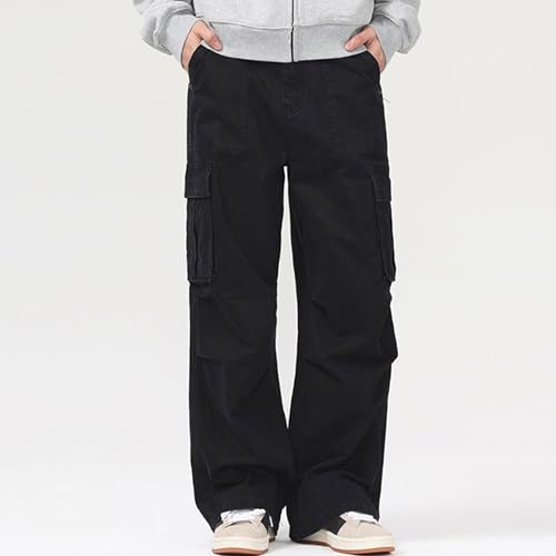 XYXIONGMAO Men's Streetwear Baggy Black Tactical Pants Hip Hop Casual Cargo Pants Multi Pocket Loose Techwear Sweatpants2