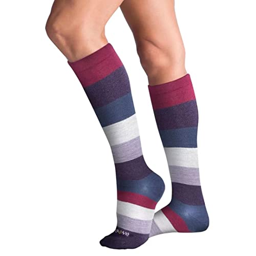 Image of ja vie Women & Men Comfy 75% Merino Wool Compression Socks 15-20mmHg Extra Soft