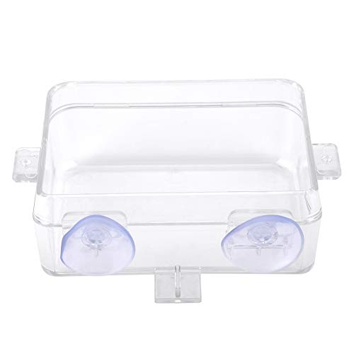 Reptile Basin, ABS Bait Basin Reptile Food Bowl, Worm Feeding Basin Transparente para colocar larvas
