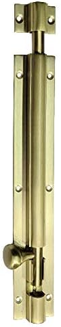 Adonai Hardware Anim Brass Barrel Bolt (7.80", Satin Brass)