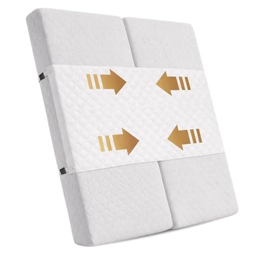 Liebesbrücke für Matratzen Weiß - Matratzenverbinder und Ritzenfüller für Familienbett - Universeller Antirutsch Matratzenhalter für Ihr Boxspringbett 200 cm - Doppelbettbrücke