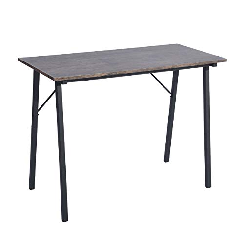 FitAtHome Bureau d'ordinateur, Bois d'ingénierie, Marron, Large Cover
