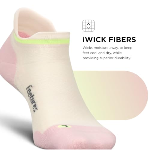 Image of Feetures Elite Max Cushion No Show Tab - Running Socks for Men & Women, Athletic Compression Socks, Moisture Wicking