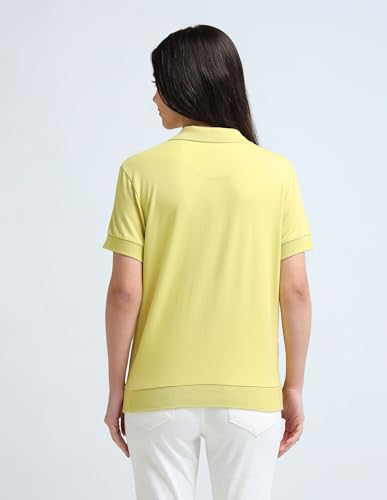Image of U.S. Polo ASSN. Women's Cotton Solid Loose Fit Polo Shirt