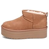  UGG® Damen Classic Ultra Mini Platform Stiefeletten Stiefel Braun 37 EU