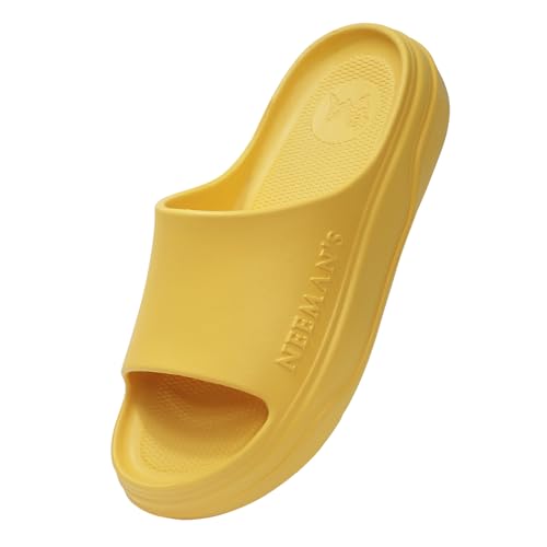 Image of Neeman's Cushers Slides for Men | CushyVerse Cushioned Waterproof Chappal | Arch Support Flip Flops & Sliders | Bounce Back Soft Cushioning Slipper for Daily Use
