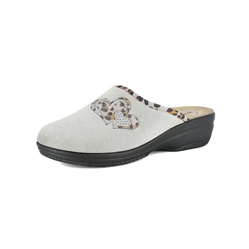 Chaussons pour femme avec semelle cuir véritable inblu anti-fatigue