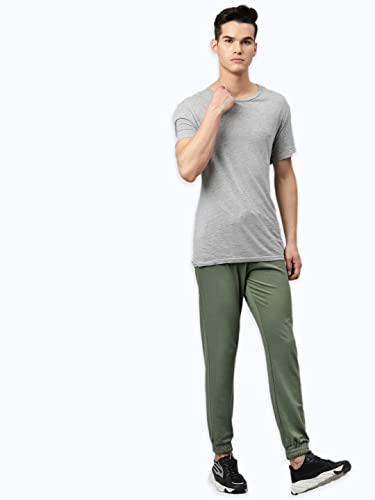 Image of Hubberholme Men's Slim Fit Cotton Track Pants - Trackpant with Drawstring Elastic Waistband, Lower for Jogging, Gym, Sports & Dailywear