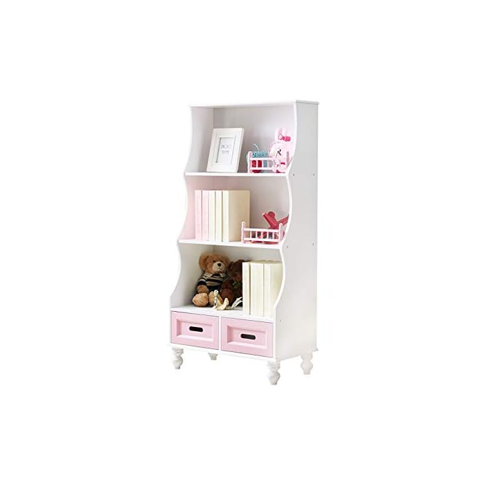 Buy WUHUHAI Kids Bookcase with Drawers Wooden Children Bookshlef Kids