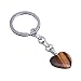 Produktbild Xuxuou Herzförmige Serie Schlüsselanhänger Naturstein Schlüsselanhänger motorrad Exquisit und schön Schlüsselanhänger auto size 5 * 2cm (Braun)